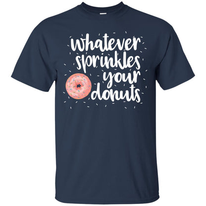 Whatever Sprinkles Your Donuts T-shirt Navy