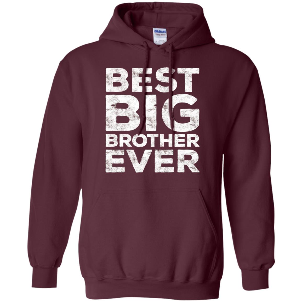 Best Big Brother Ever Family T-shirt Maroon