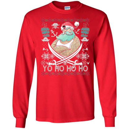 Christmas T-shirt Santa Pirate Red