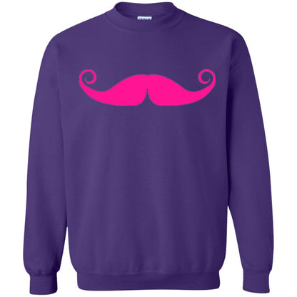 Pink Mustache T-shirt Funny Gift For Men Purple