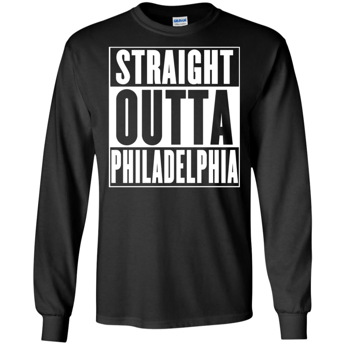 Straight Outta Philadelphia T-shirt Black