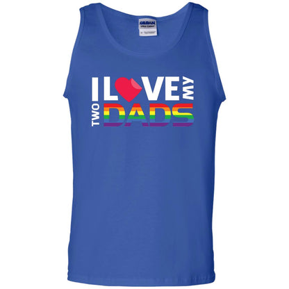 I Love My Two Dads Lgbt Shirt Royal