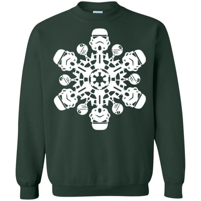 Christmas T-shirt Star Wars Stormtrooper Snowflake Forest Green