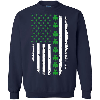 St. Patrick's Day T-shirt Irish American Flag T-shirt Navy