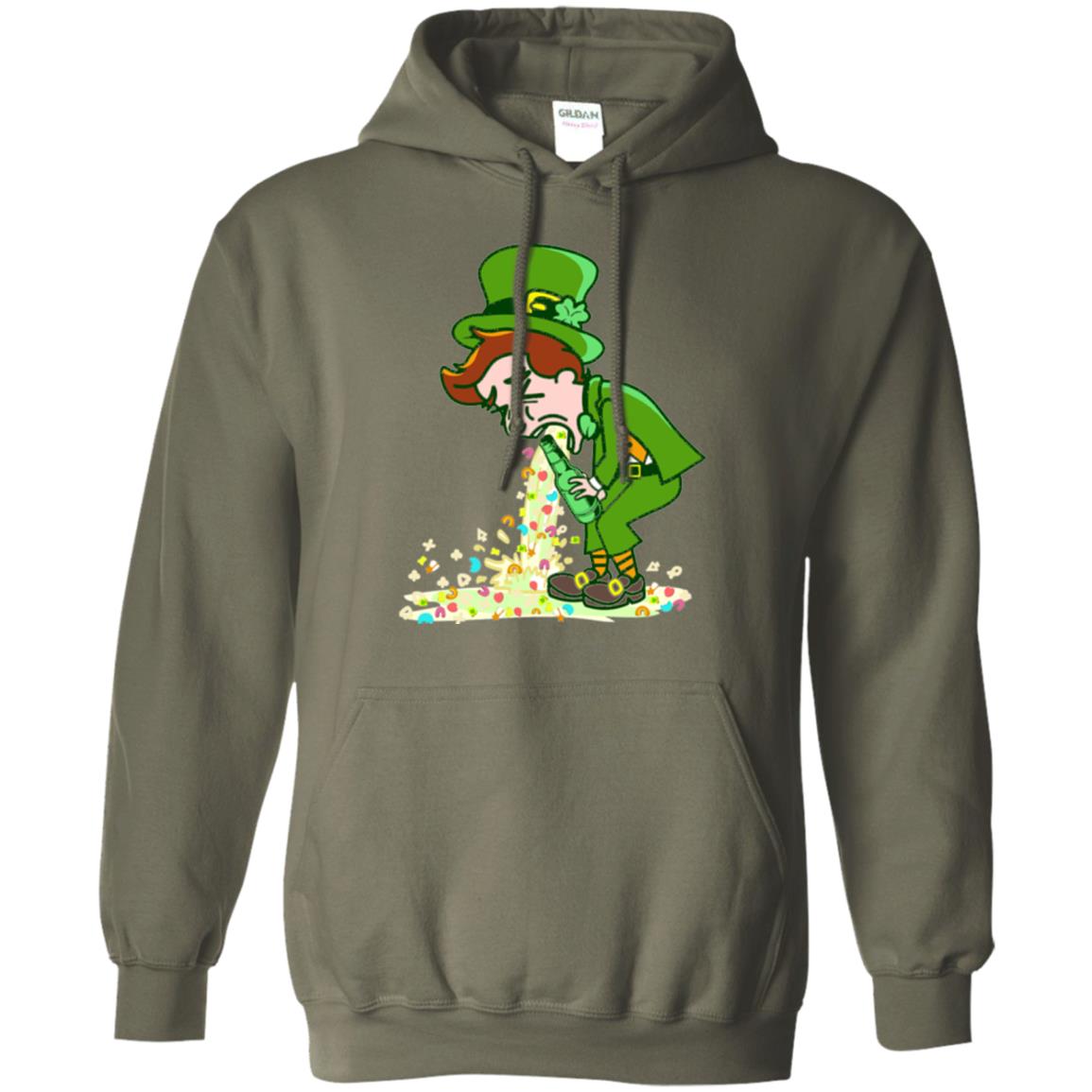 Saint Patty's Day Leprechaun St. Patricks Day T-shirt Military Green