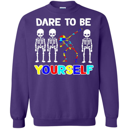 Dare To Be Yourself Autism Awareness Shirt Purple