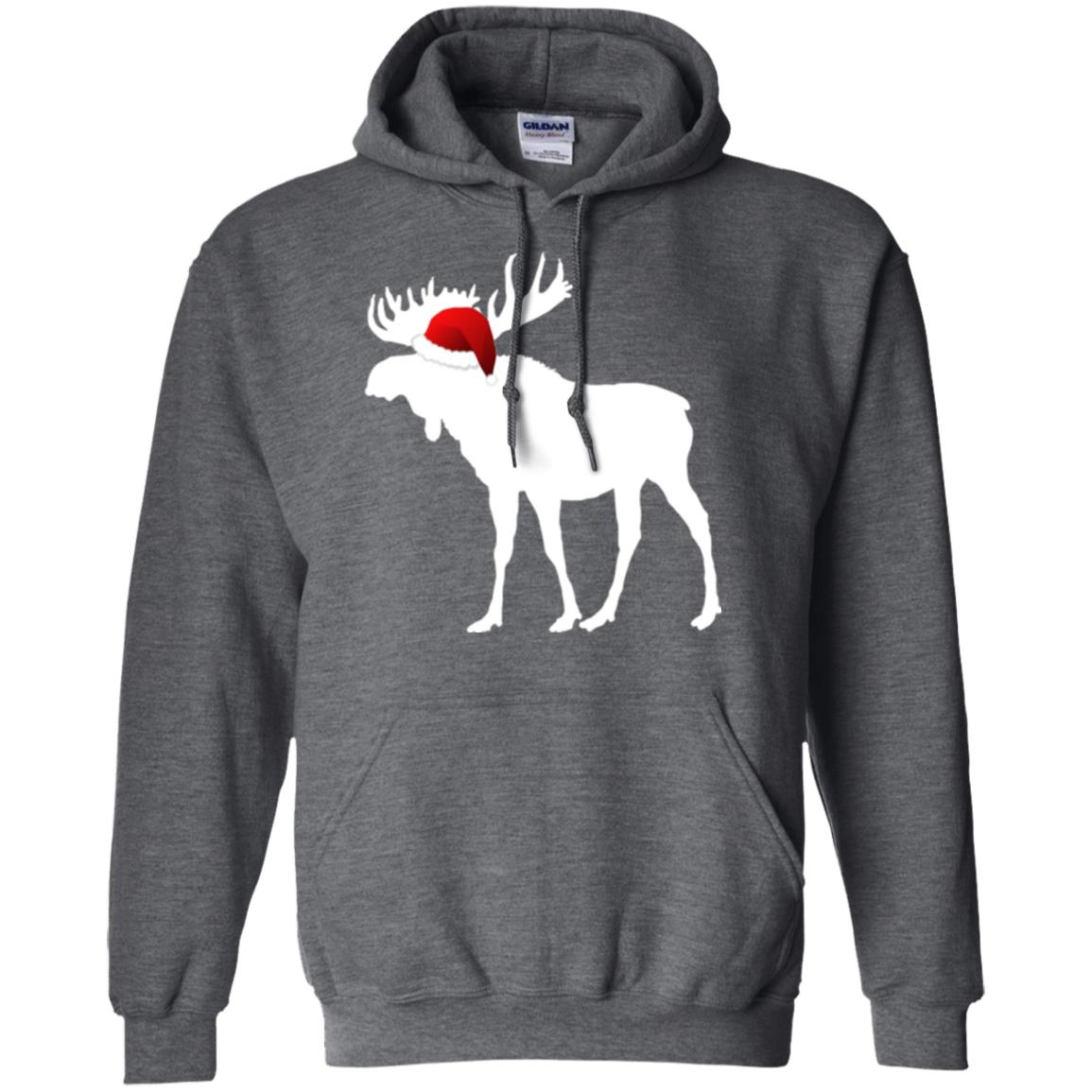 Christmas T-shirt Reindeer Dark Heather