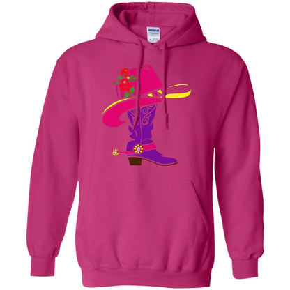 Cowgirl Boots With Hat T-shirt Heliconia