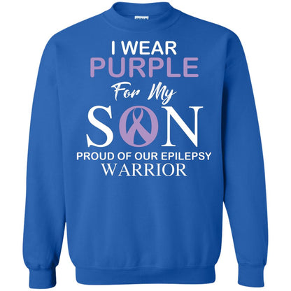 Epilepsy Warrior T-shirt I Wear Purple For My Son Proud Of Our Epilepsy Warrior Royal