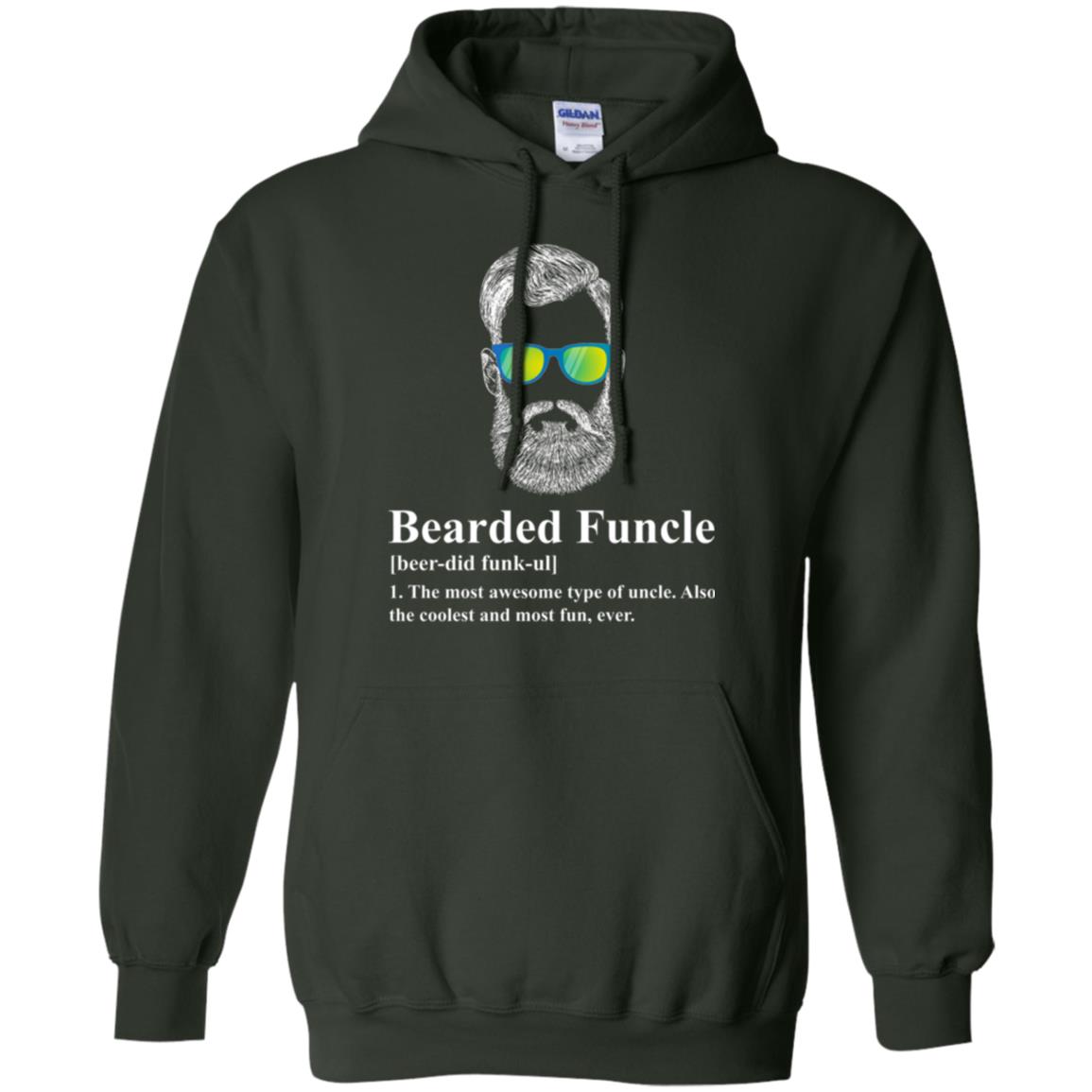 Uncle T-shirt Beared Funcle Forest Green