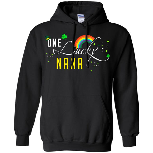 One Lucky Nana St. Patrick_s Day T-shirt Black