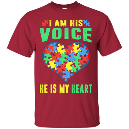 Autism Awareness Shirt He Is My Heart Cardinal
