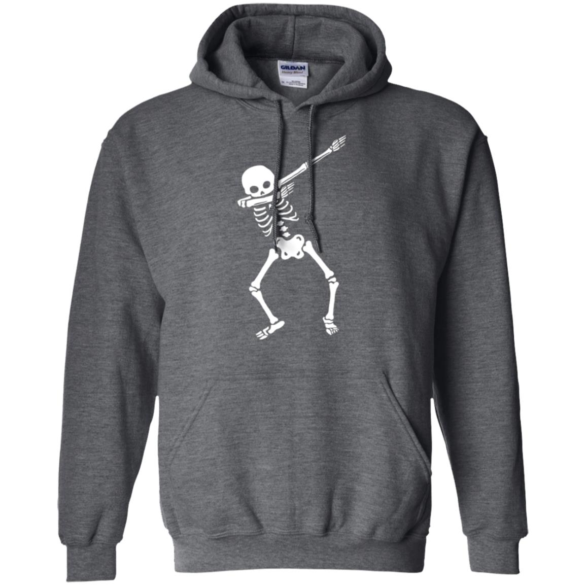Dabbing Skeleton T Shirt Dark Heather
