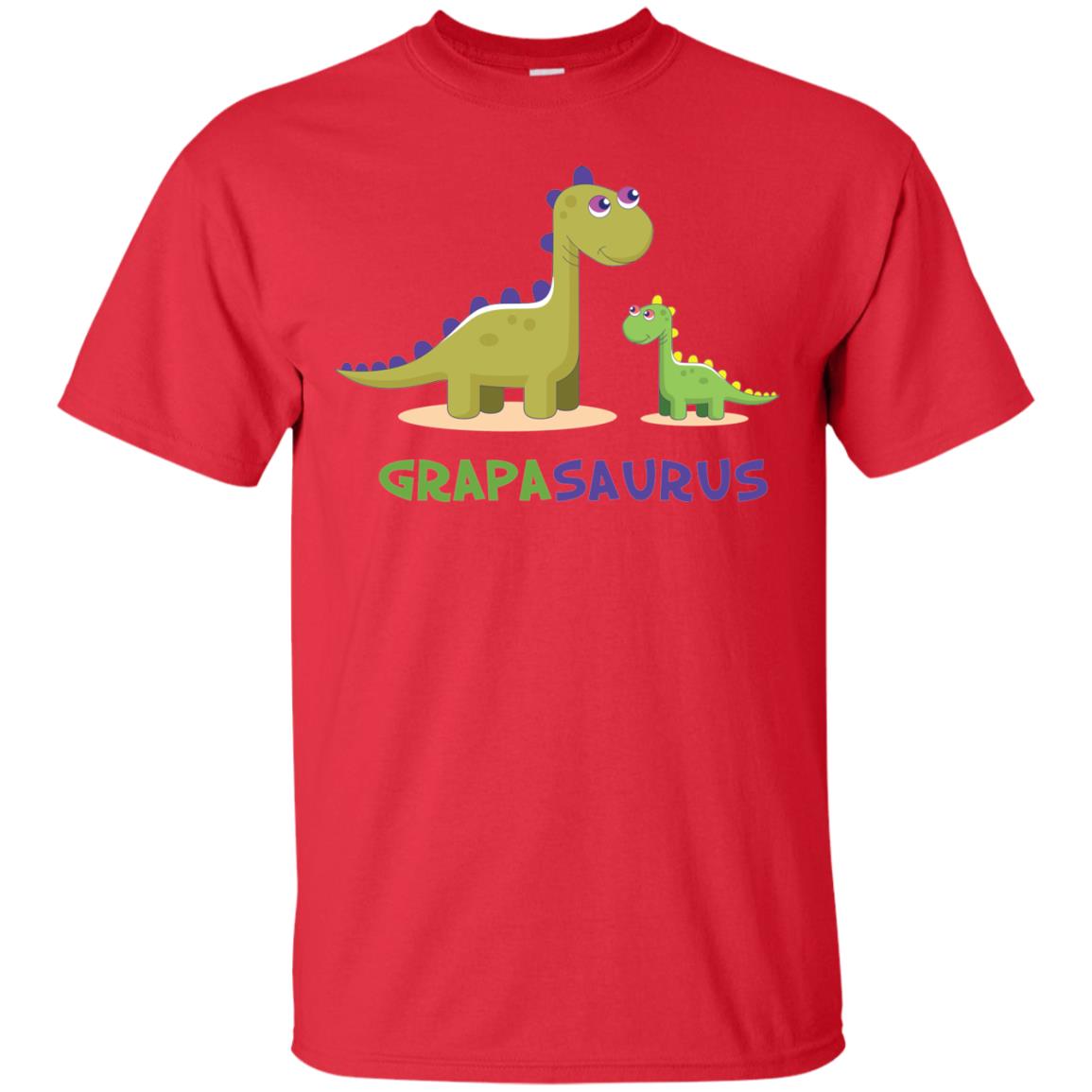 Grapasaurus Granddad Grandpa Shirt Red