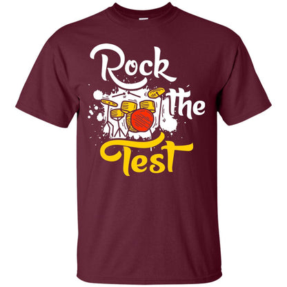 Musical Finals T-shirt Rock The Test Maroon