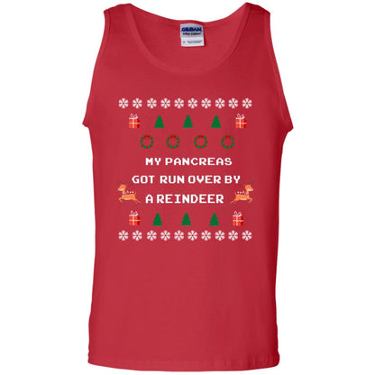 My Pancreas Got Run Over By A Reindeer Ugly Christmas Sweater Shirt Red