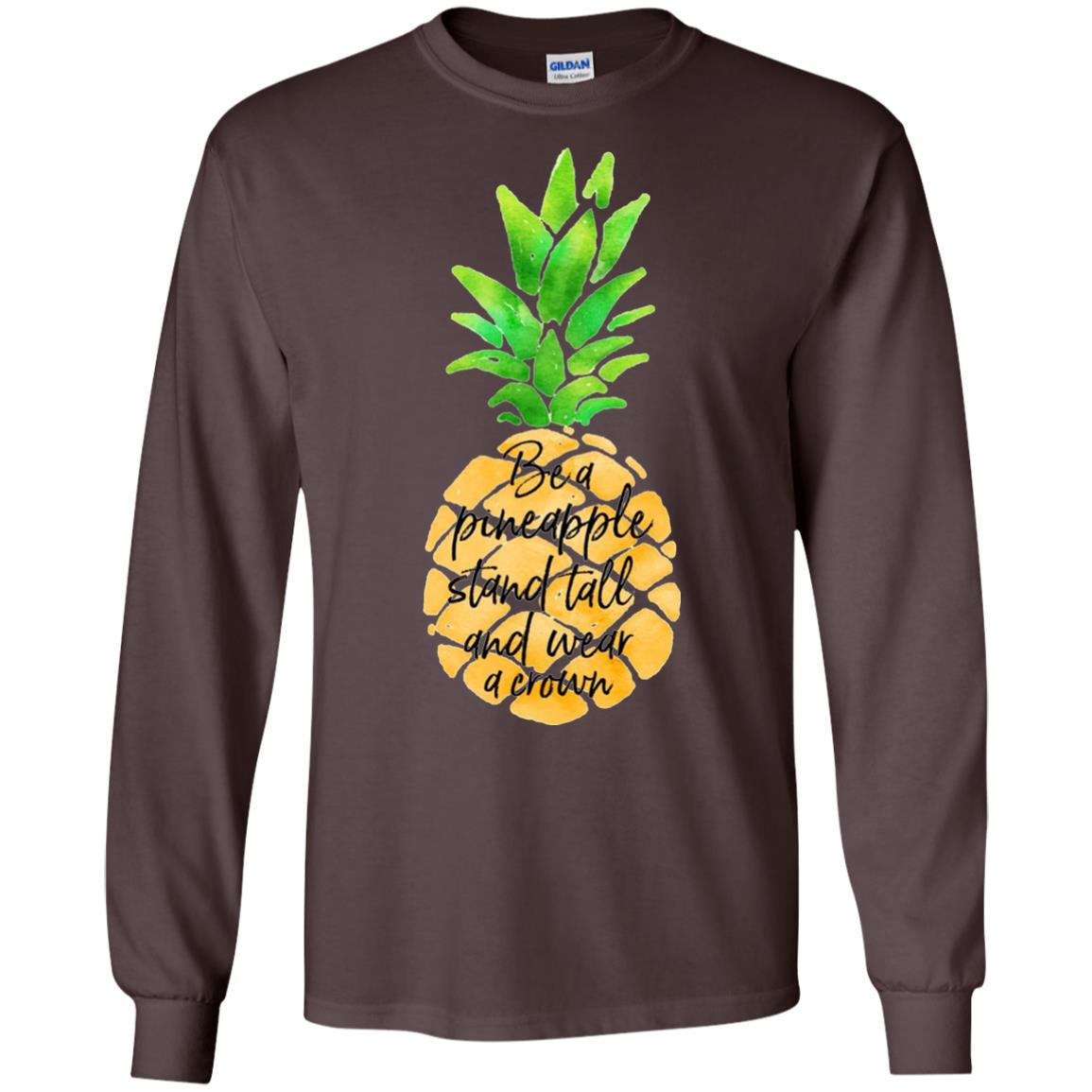 Funny Pineapple T-shirt Dark Chocolate