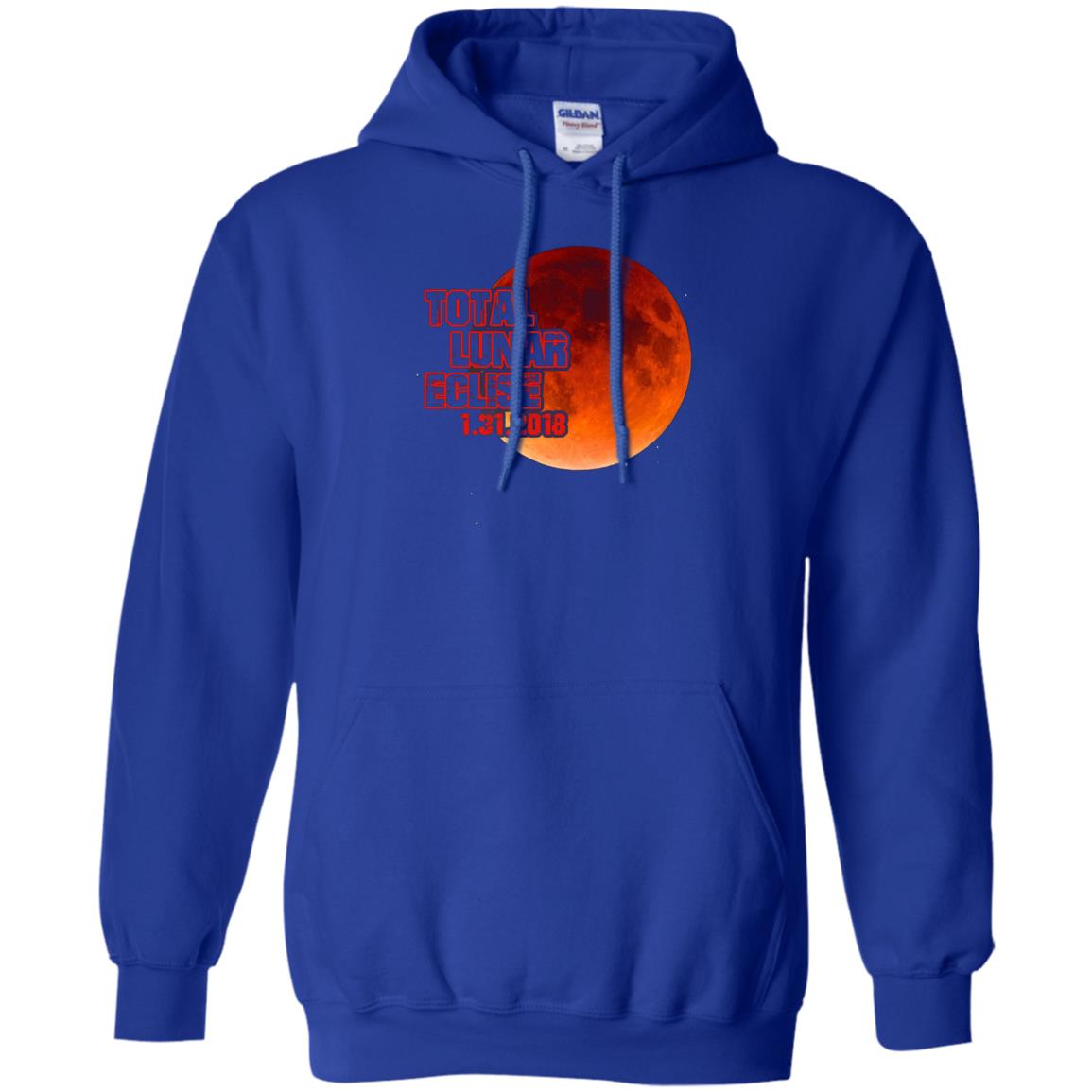 Blood Moon T-shirt Total Lunar Eclipse 1.31.2018 Royal