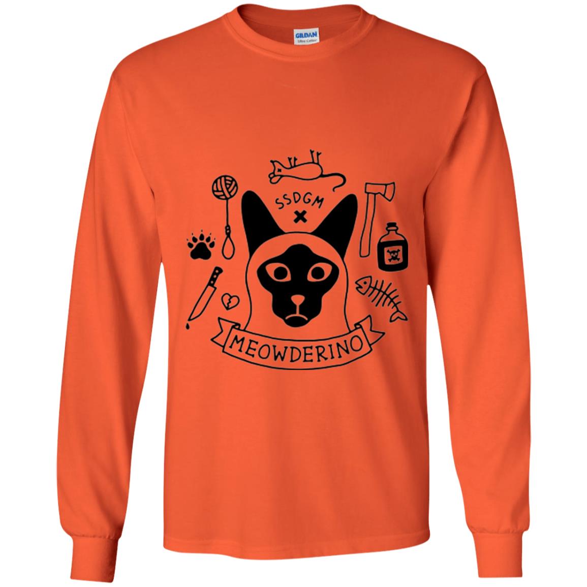 Meowderino T-shirt True Crime Cat Orange