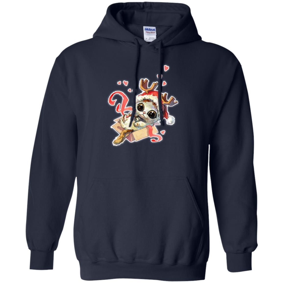 Cat Lover T-shirt Merry Christmas Navy