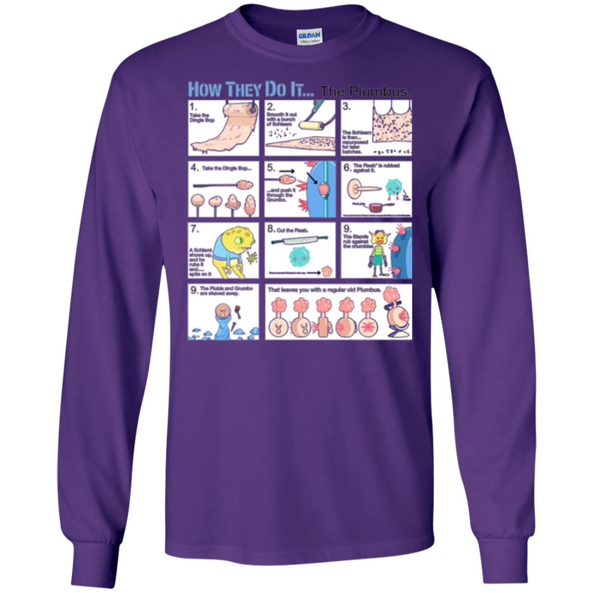 Film T-shirt How They Do Itthe Plumbus Purple