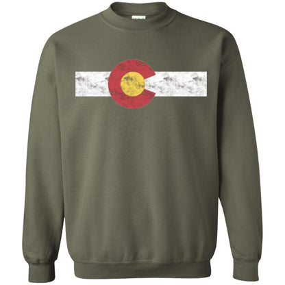 Colorado State Flag T-shirt Patriotic Colorado Day Military Green