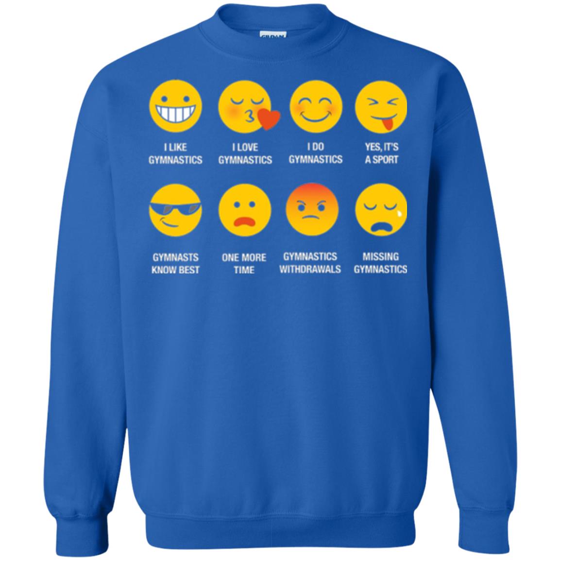 Gymnastic Lovers T-shirt Emoji Royal
