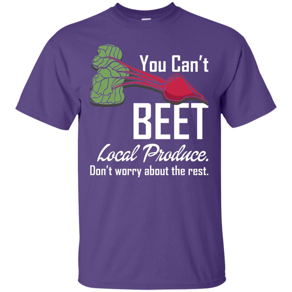 You Can_t Beet Local Produce Farmers Market T-shirt Purple