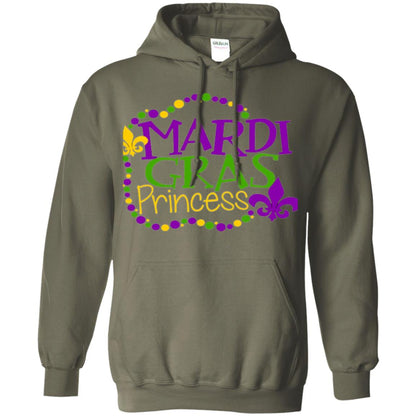 Mardi Gras Princess T-shirt Military Green