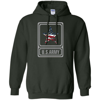United States Army Original Us Flag T-shirt Forest Green