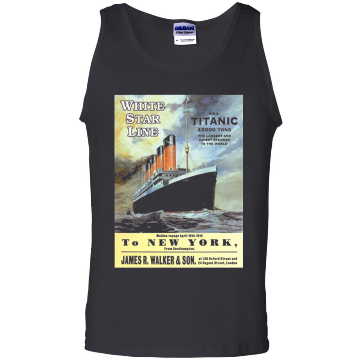 Film T-shirt Sailing Ship Cruise Vintage Poster Black
