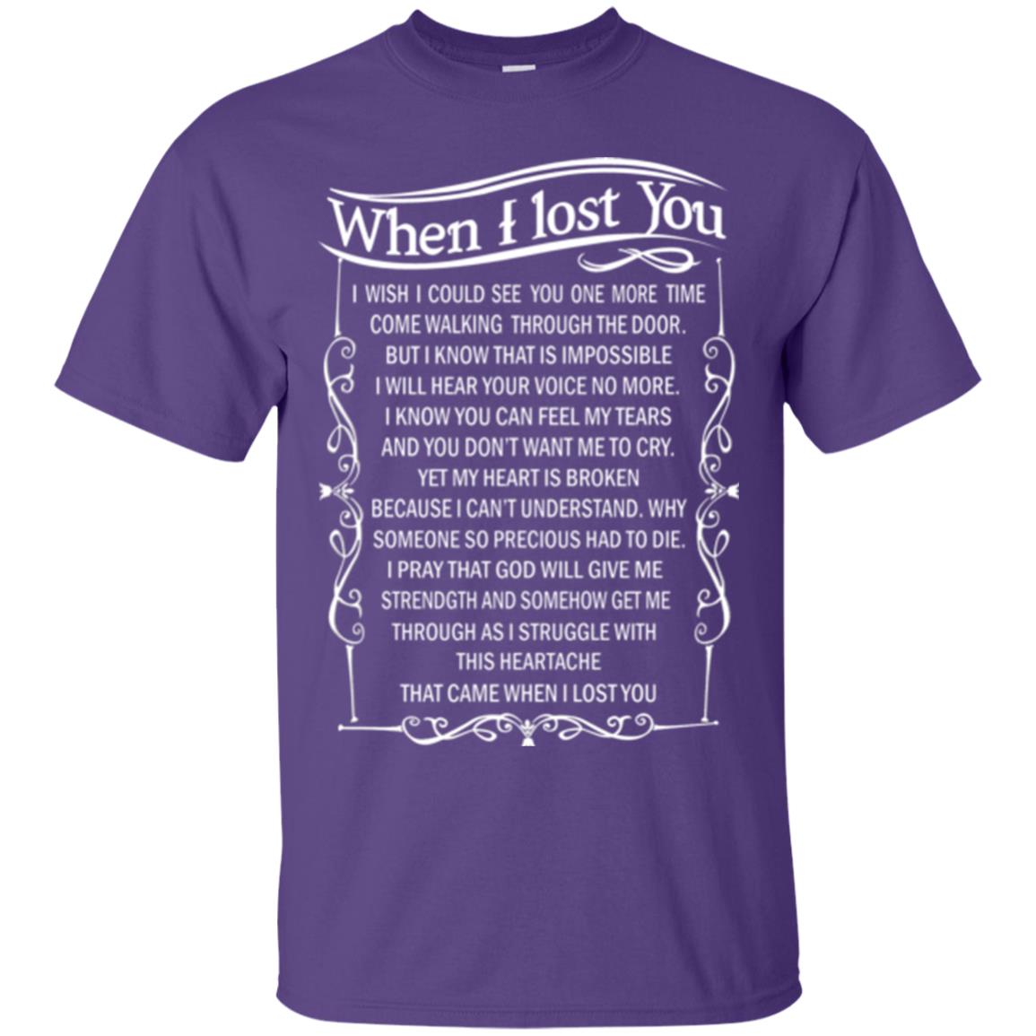 When I Lost You I Wish I Could See You More Time Purple
