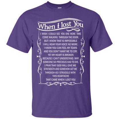 When I Lost You I Wish I Could See You More Time Purple