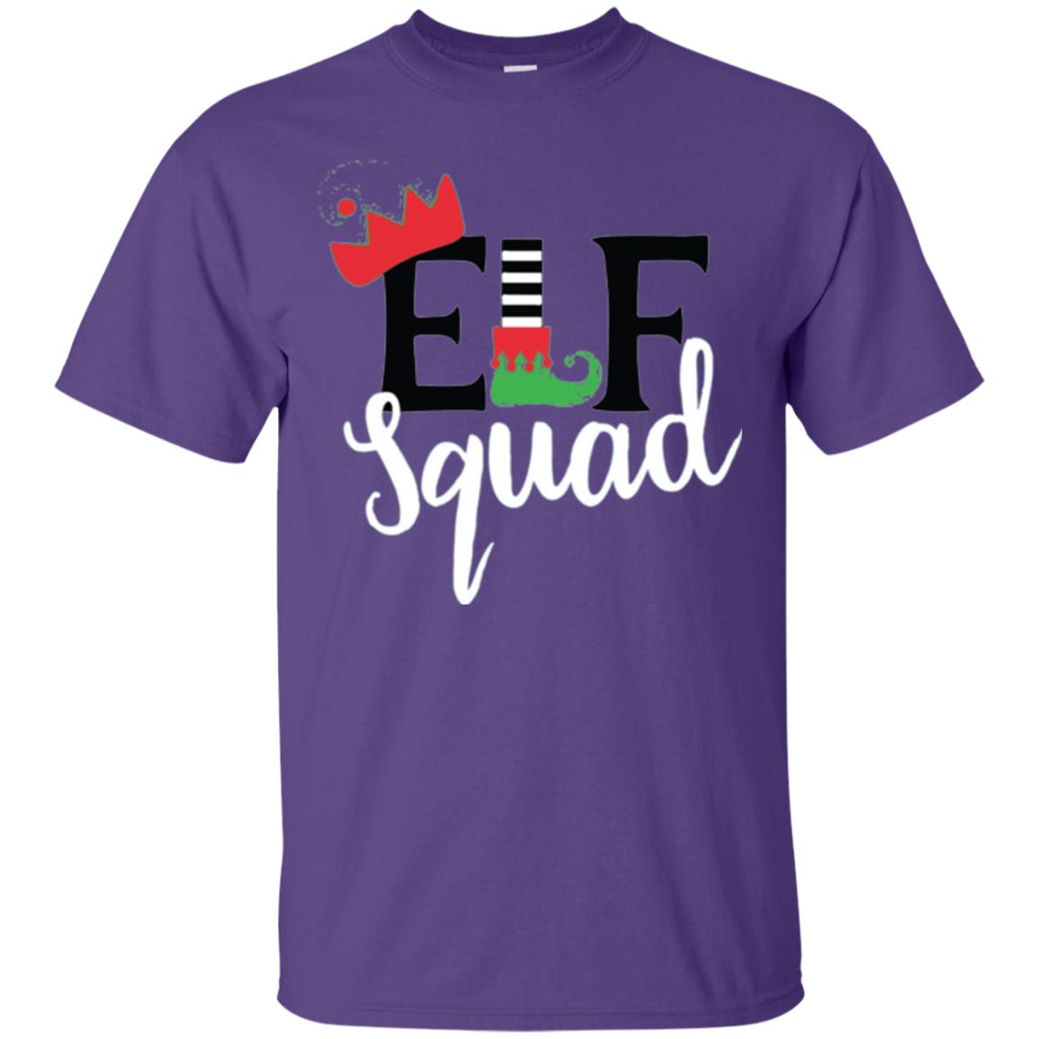 Christmas T-shirt Elf Squad Purple