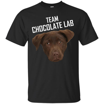 Team Chocolate Lab Labrador Retriever Lover Funny Shirt Black