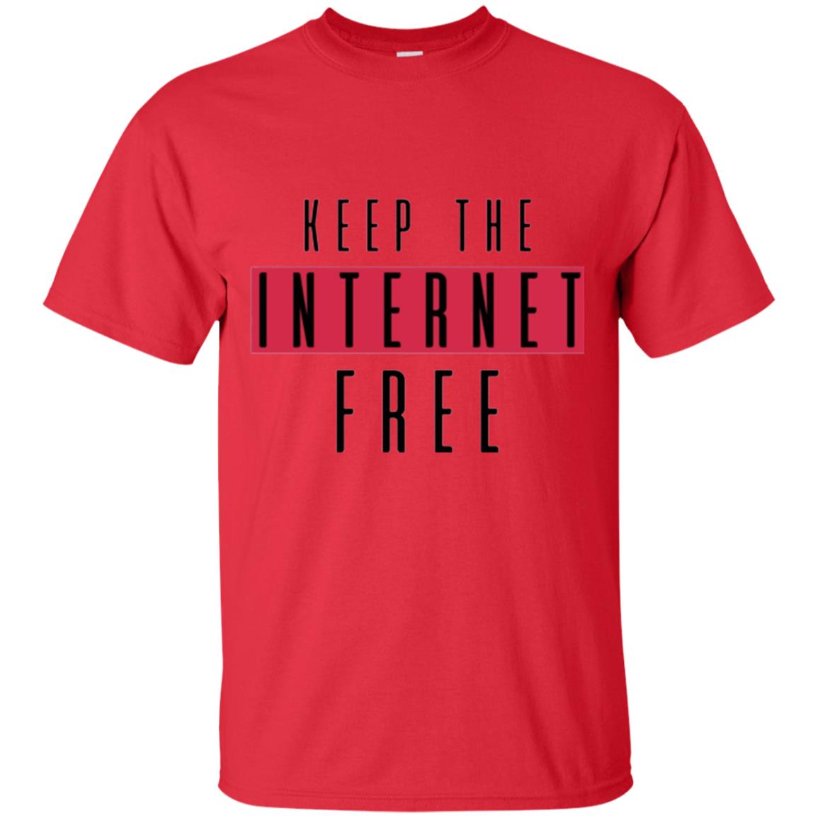 Keep The Internet Free T-shirt Red