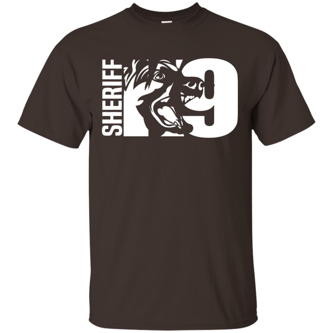 K-9 Sheriff Deputy Hoodie Leo Off Duty Cops Law Enforcement T-shirt Dark Chocolate
