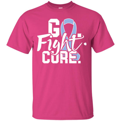 Stomach Cancer Go Fight Cure Periwinkle Ribbon Shirt Heliconia