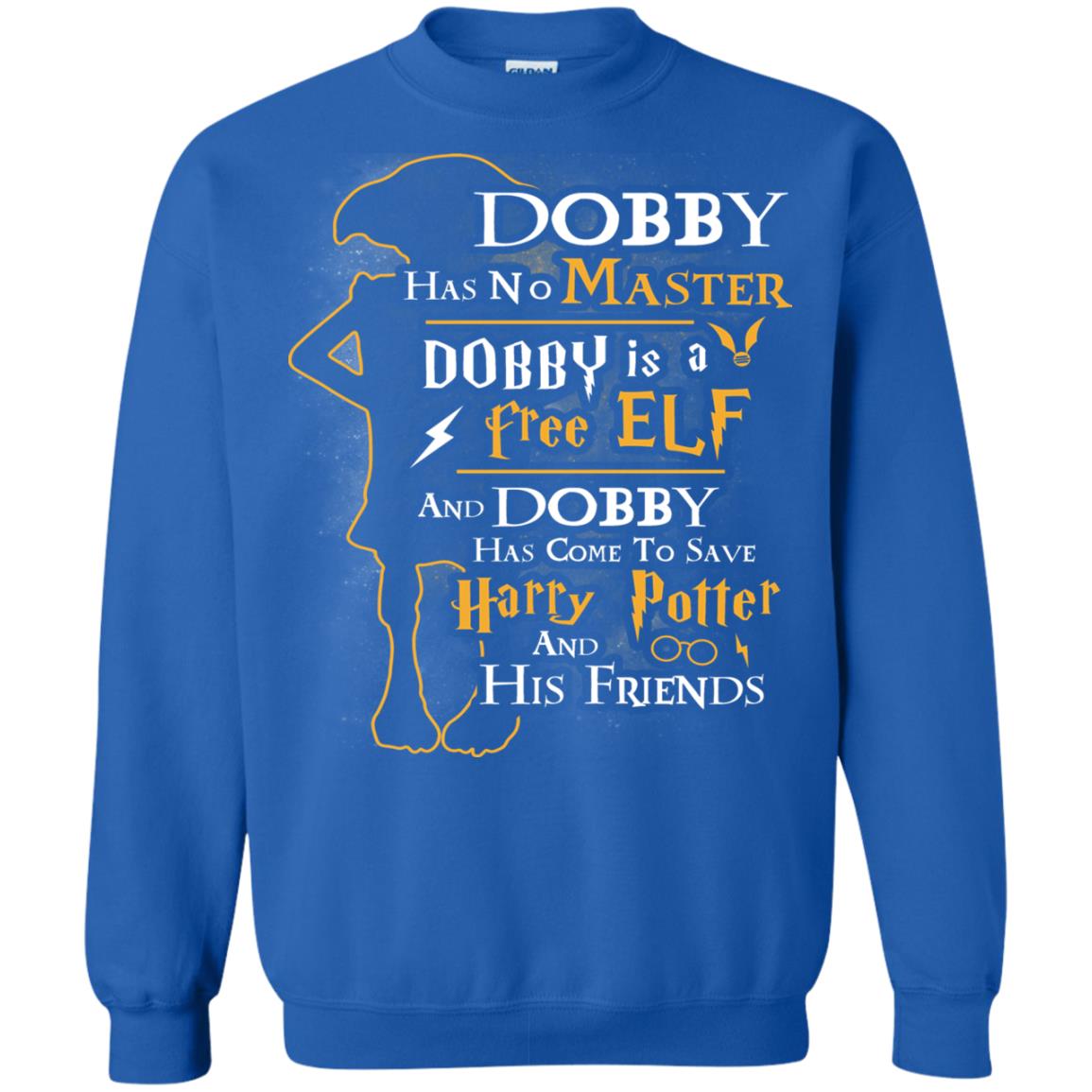 Dobby Has No Master Dobby Is A Free Elf And Dobby Has Come To Save Harry Potter And His Friends Movie Fan T-shirt Royal