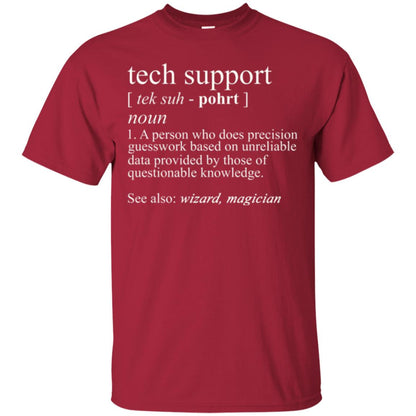 Tech Support T-shirt Cardinal