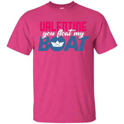 Love Day Couple T-shirt Valentine You Float My Boat Heliconia