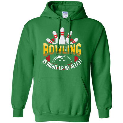 Bowler T-shirt Bowling Is Right Up My Alley Irish Green