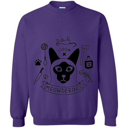 Meowderino T-shirt True Crime Cat Purple
