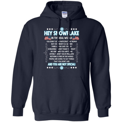 Hey Snowflake In The Real World Military T-shirt Navy