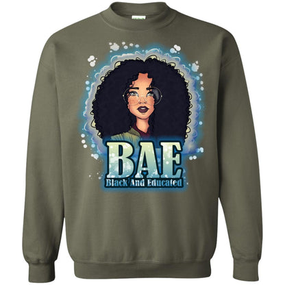 Bae Shirt Black And Educated Military Green