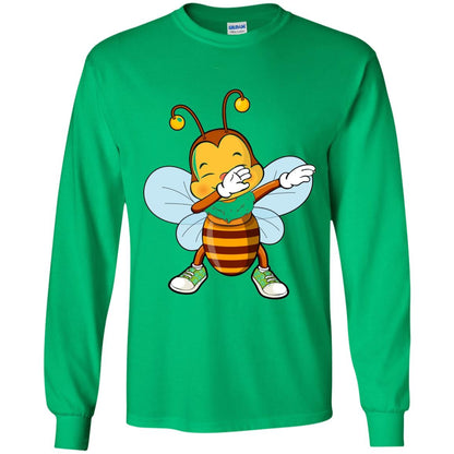 Dabbing Bee Dab Dancing Beekeeping Bee Lover T-shirt Irish Green