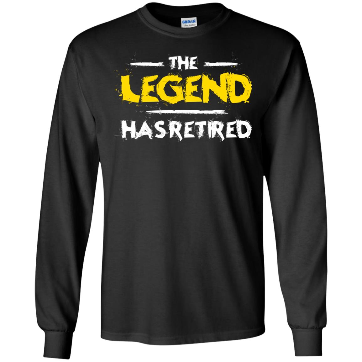 Retirement T-shirt The Legend Has Retired Black