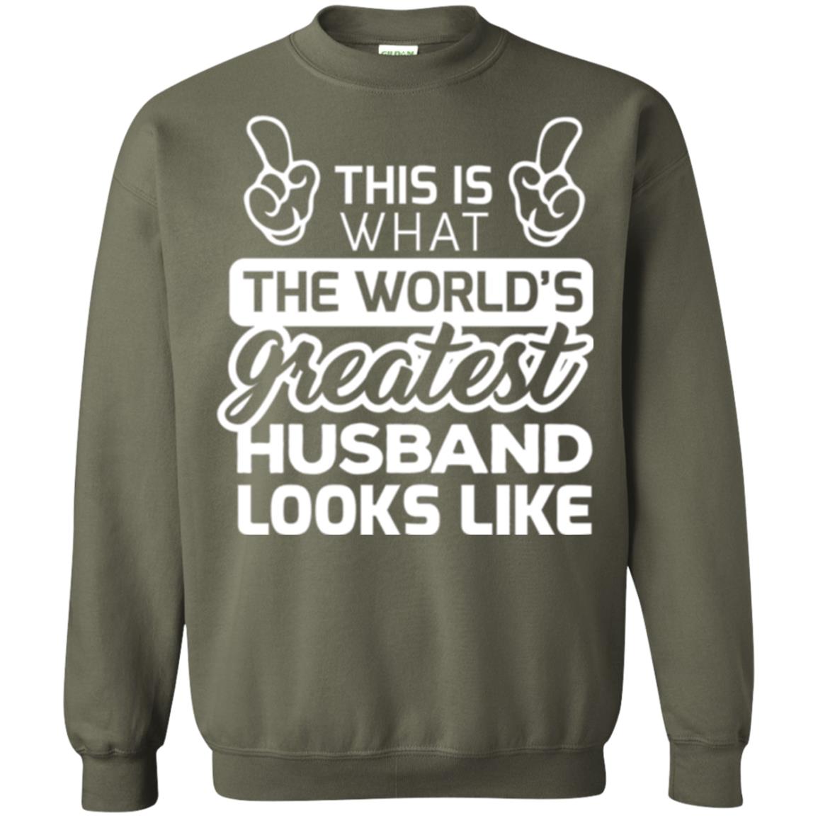 World's Greatest Husband Best Husband Ever Looks Like T-shirt Military Green