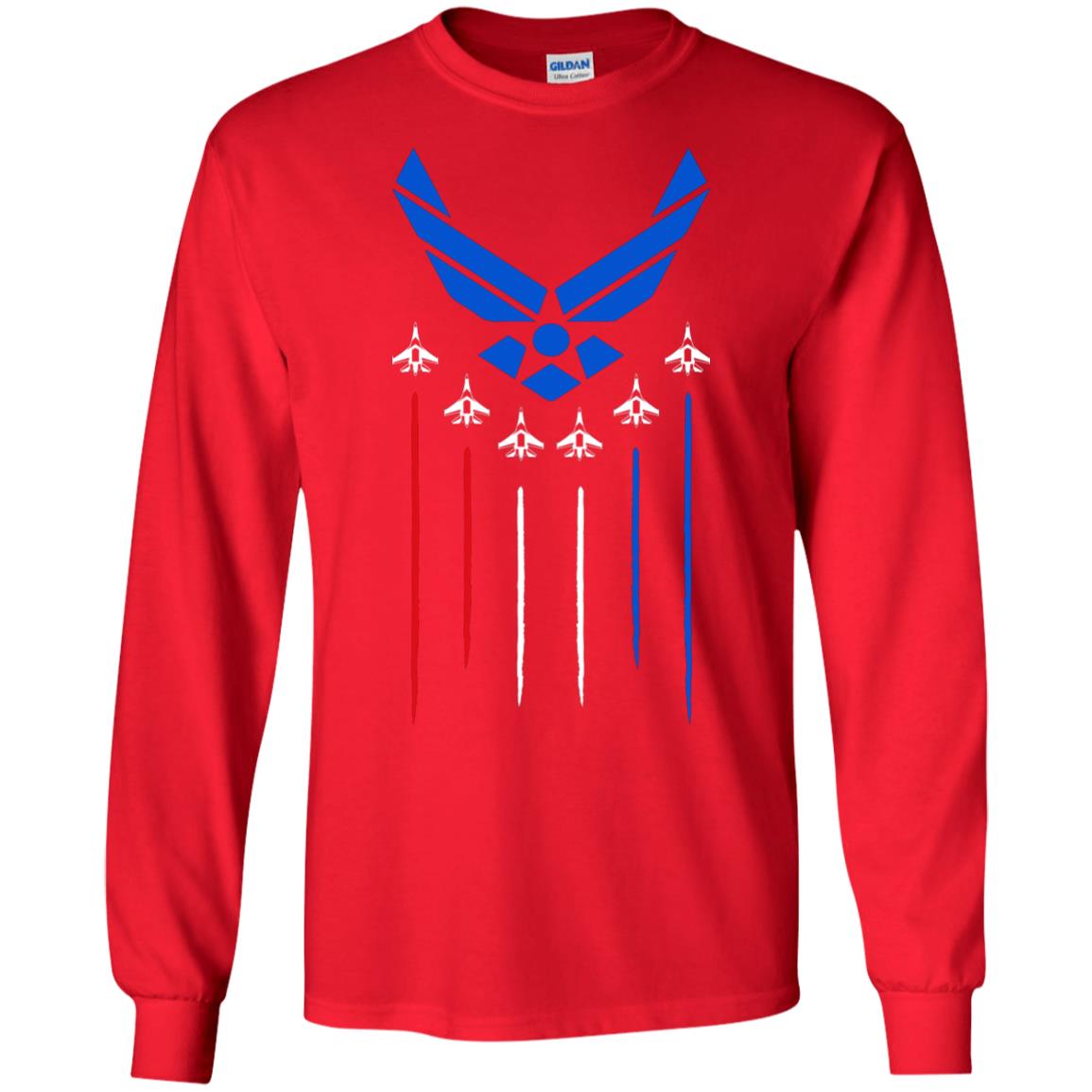 Air Force America Military Shirt Red