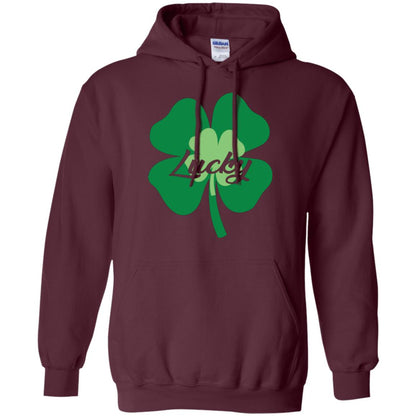 Saint Patrick's Day T-shirt Lucky Leprechaun Maroon